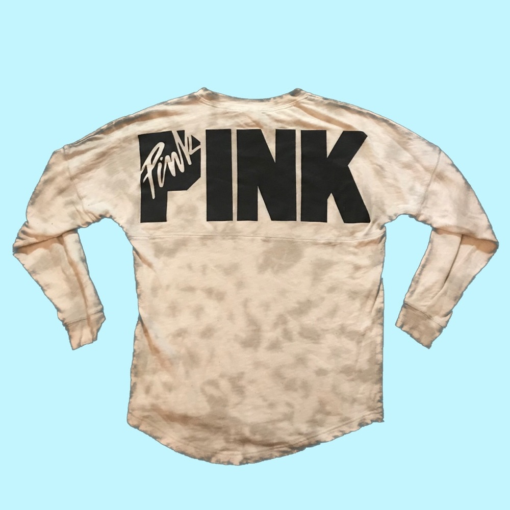 VS Pink Grey Tie Dye Shirt